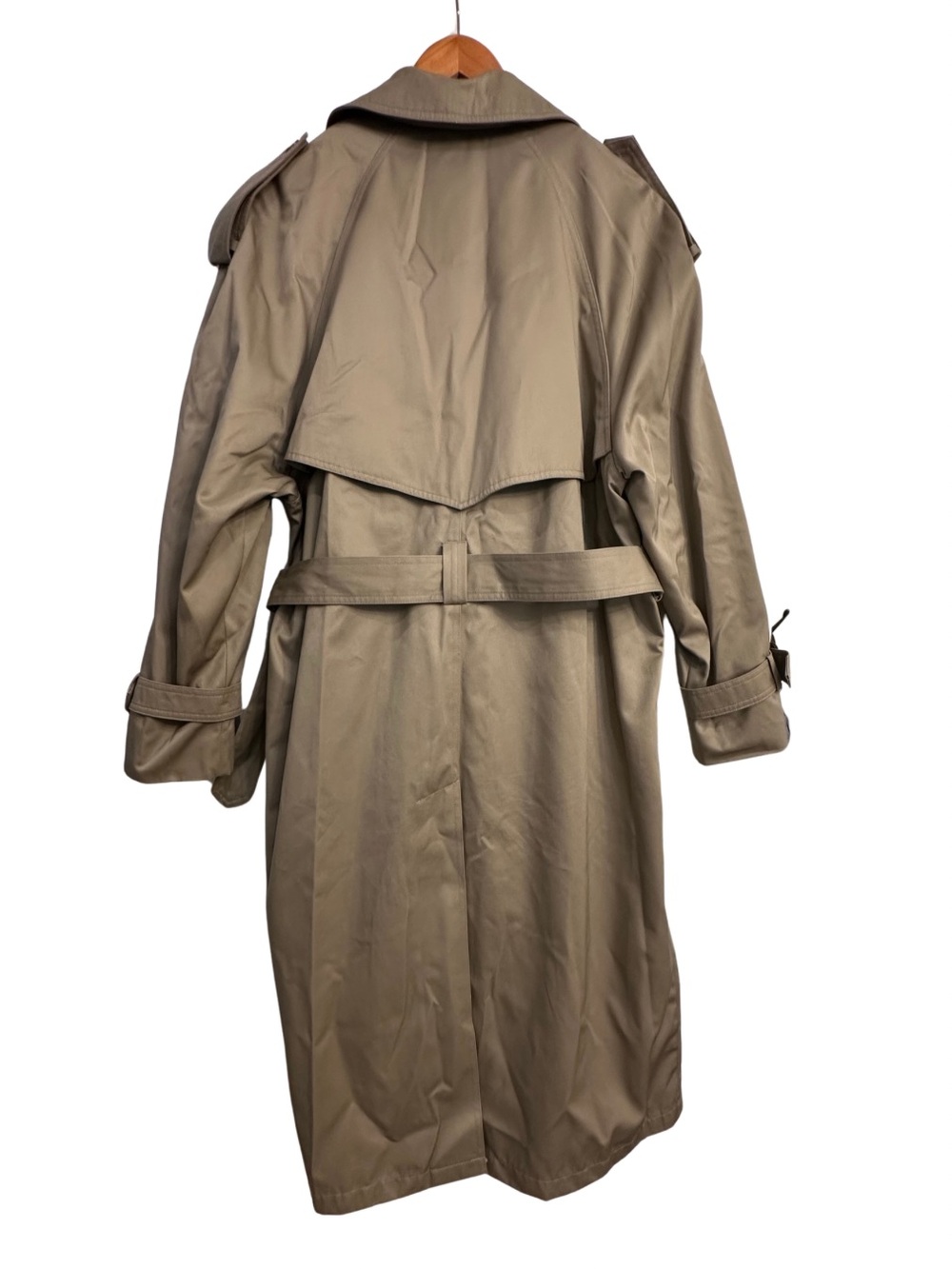 Ralph Lauren Mens 38S Khaki Double Breasted Trench Coat Belted Missing
Liner - Picture 3 of 14
